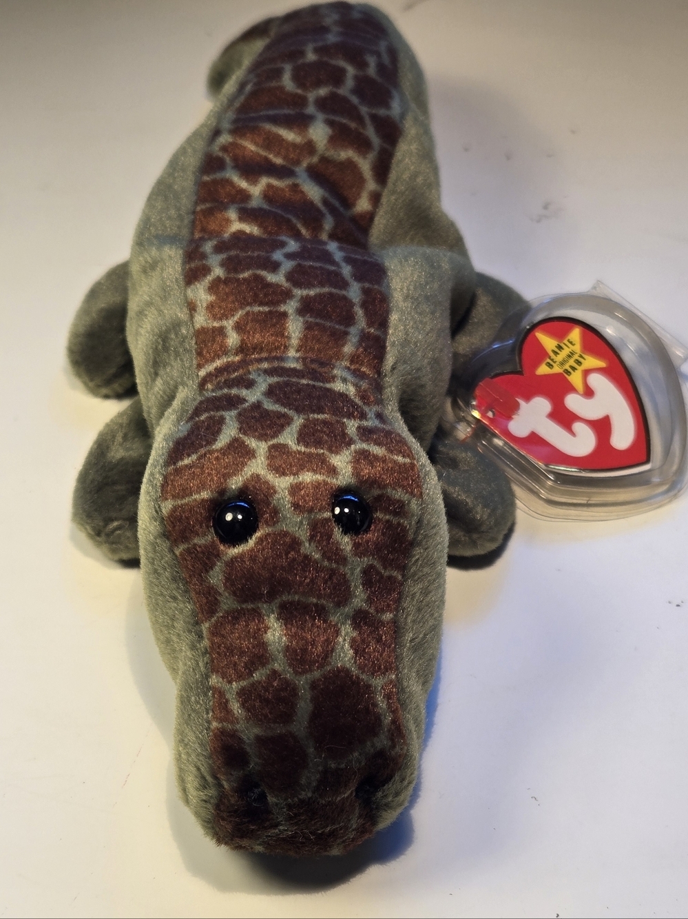Ty Beanie Babies Collection - Ally the Alligator Plush - Style 4032